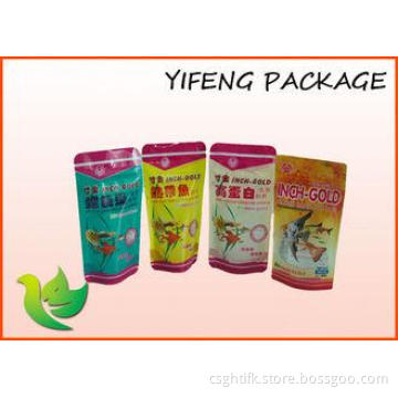 Bottom Gusset Plastic Pet Food Bag With Top Resalable Ziplo
